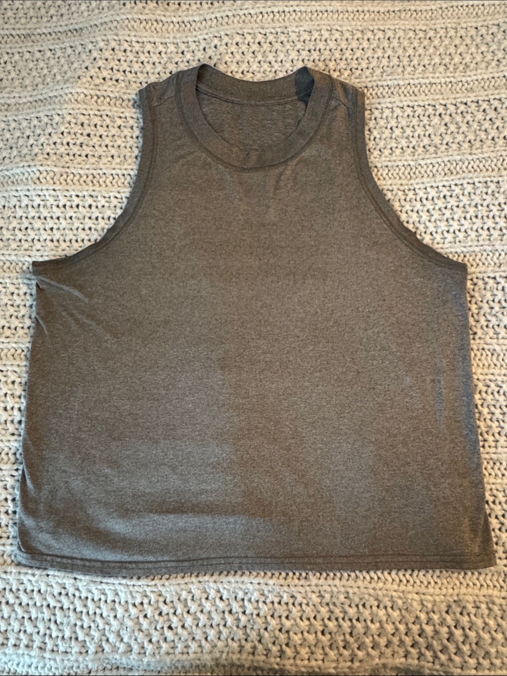 Vuori Gray Sleeveless Crew Tank